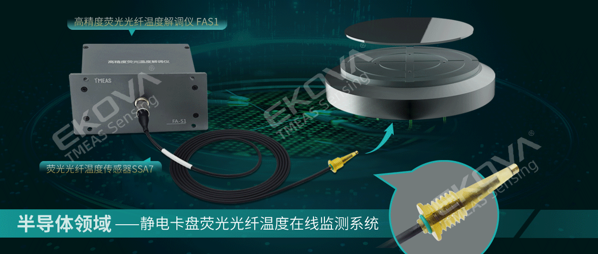 半导体领域—静电卡盘荧光光纤温度在线监测系统